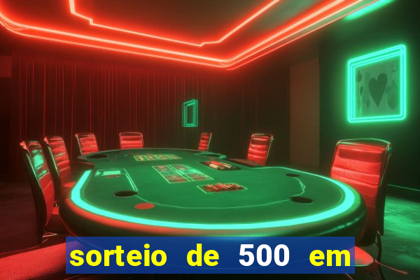 sorteio de 500 em cash toda segunda feira novibet